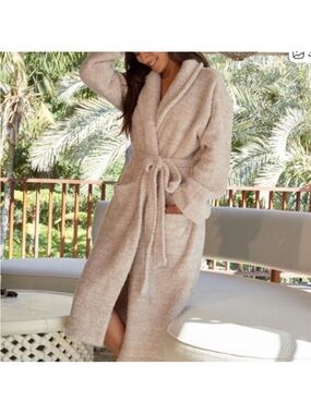 Heather pink nwt barefoot dream comfy robe size 1 or small